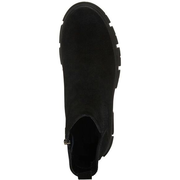 Aqua College Womens Priya Black Suede Waterproof Chelsea Boots Shoes NWT - Picture 2 of 3